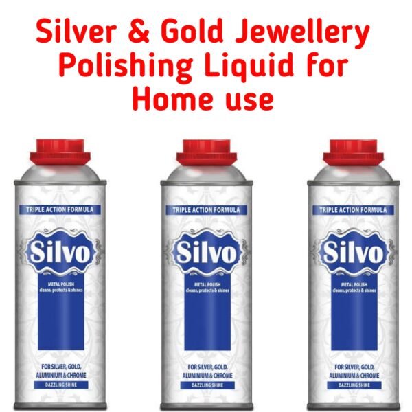 Silvo Polish Liquid for Sterling Silver (100 ml) - Pack of 3