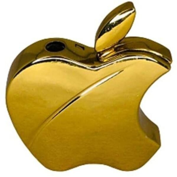 Gold Apple Fancy Cigarette Lighter Refillable (Without Gas  No Gas  Empty Lighter) - Image 2