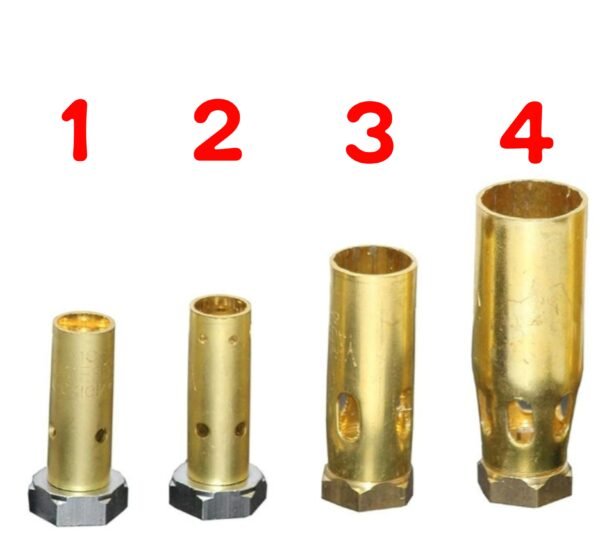 Heating Torch Brass Burner Size 1 TO 4 | Nozzle Burner Size 1 2 3 4 | Flambe Torch Burner Size 1 to 4 | Powerful Brass Burner for Heating Torch 1 to 4 | Gas Nozzle Brass Burner Size 1 to 4