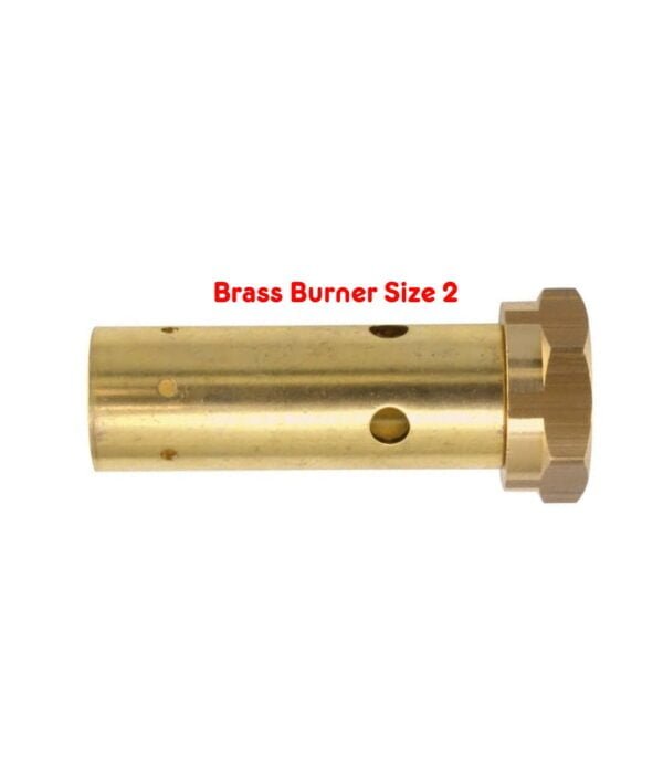 Heating Torch Burner Size 2, Brass Burner Size 2, Nozzle Burner Size 2, Flambe Torch Burner,Blow Torch Size 2, Powerful Brass Burner for Heating Torch Size 2